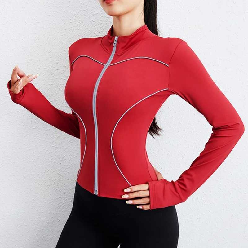 Active Shirts Tees Cloud Hide Slim Fit Sports Jacket for Women XXL Long Slve Shirts Gym Coat Running Fall Winter Workout Zipper Top H25218