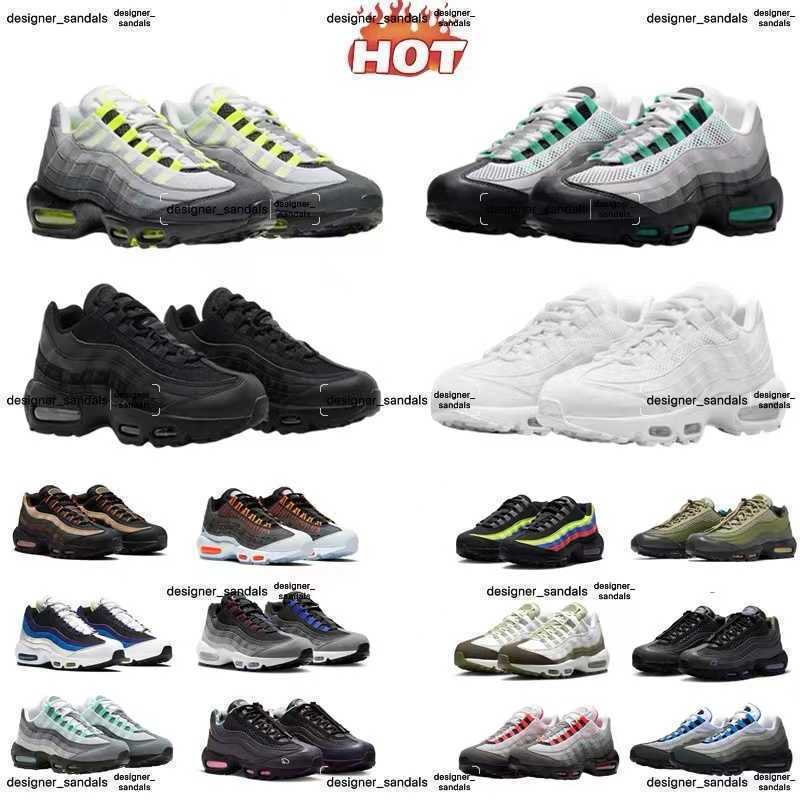 95 95s designer mens and womens running shoes sneakers Hyper Turquoise Stadium Green Neon Aegean triple white black Crystal blue cool gray