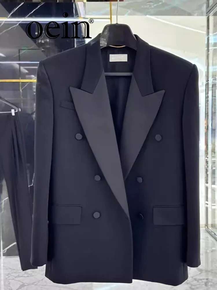 Black Mature Style Suit Jacket, Women's Early Autumn New Style, High-End, Niche, Light , Simple And Casual,