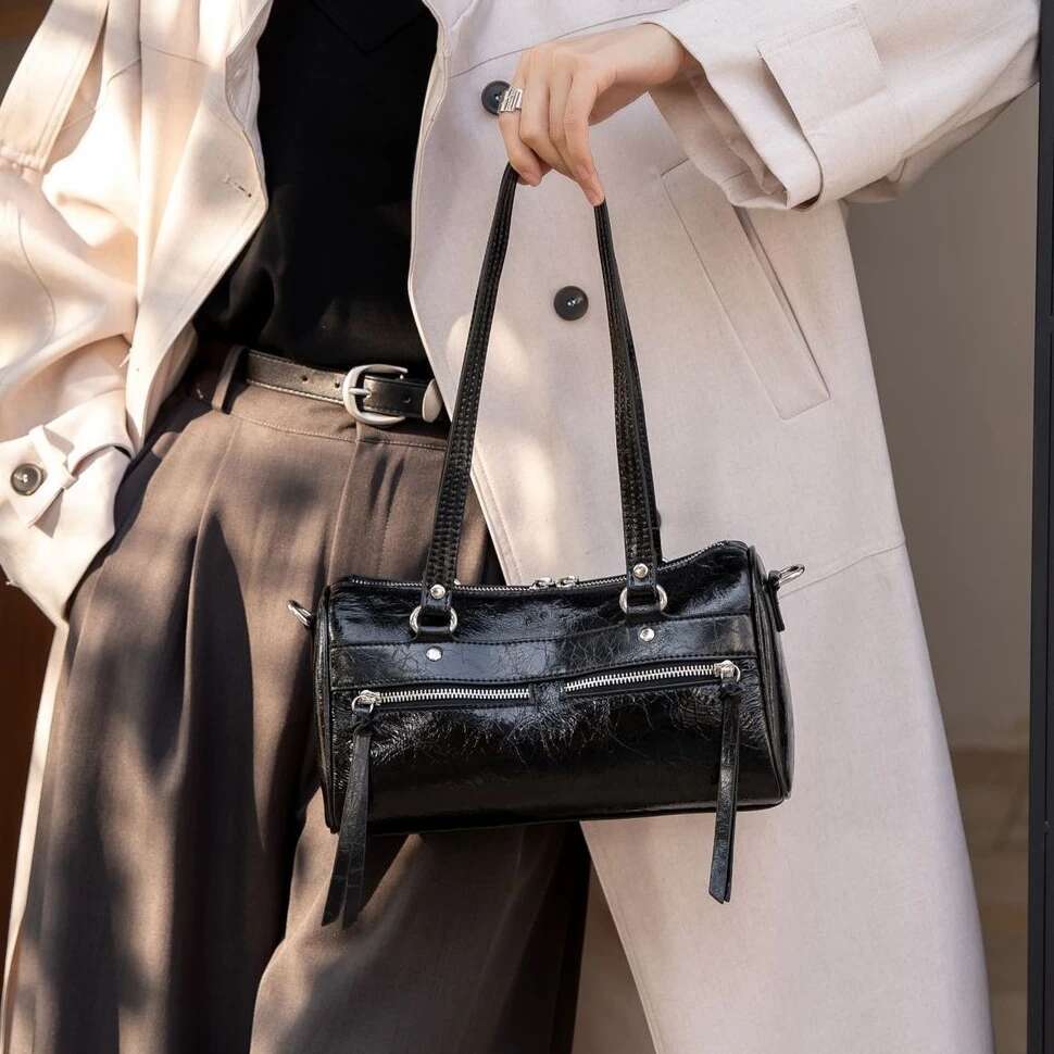 YANATARI Genuine Leather Woman Shoulder Handbags Ladies Designer Minimalism Underarm Fashion Bag