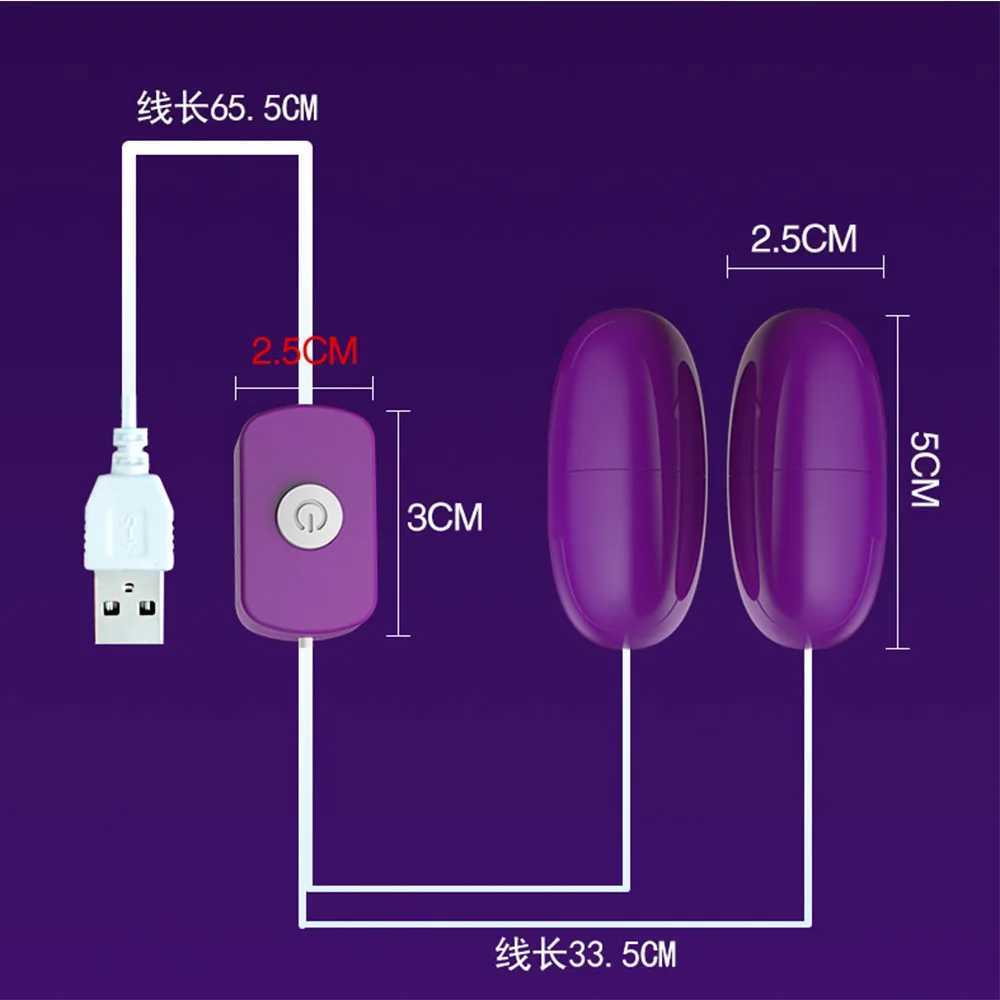 107cm USB Power Jump s Vibrator G-spot Massage Stick Double Masturbation Clitoris Remote control Mini Orgasm Squirt Sex ToysXJ250218