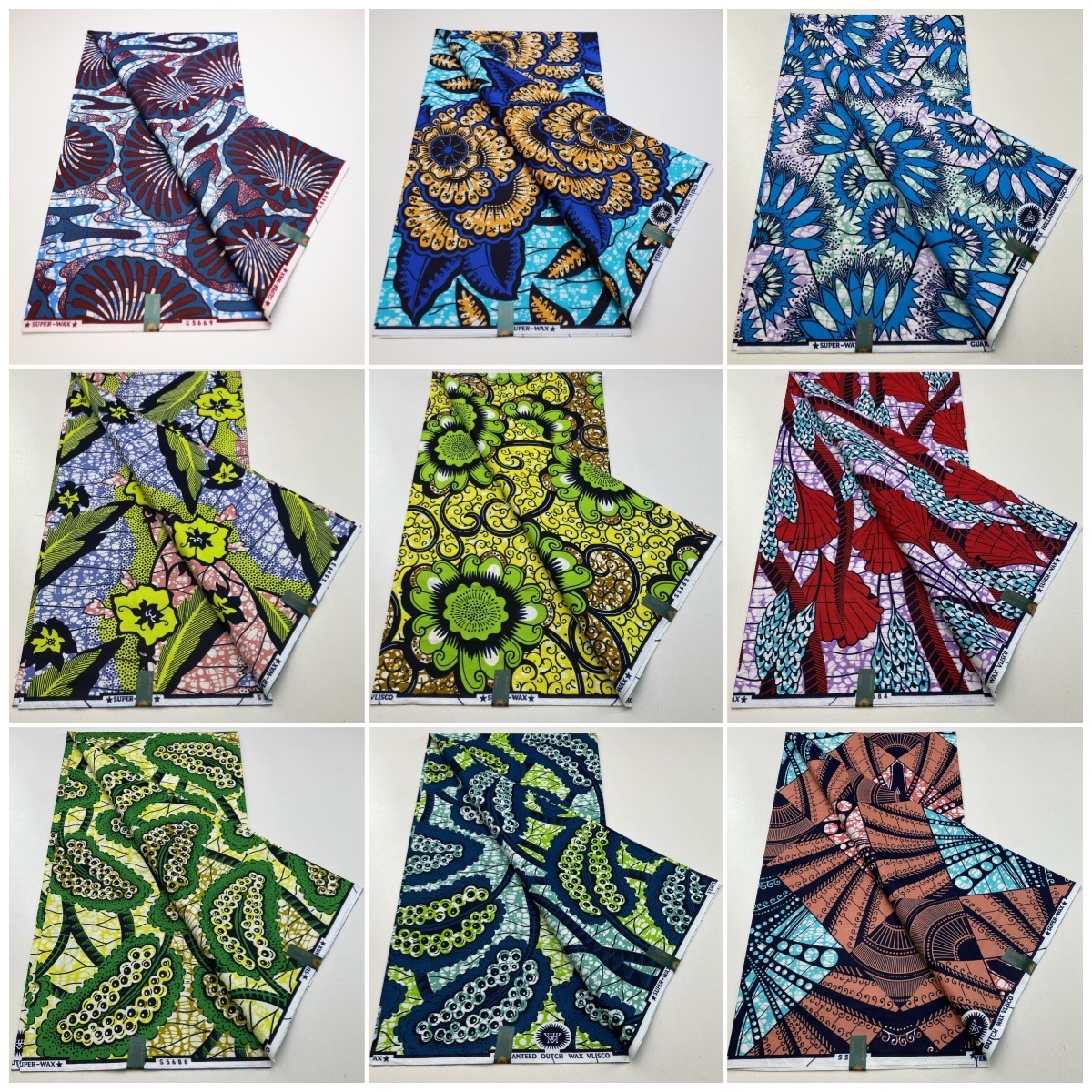 African Prints 100% genuine wax Nigerian DIY textiles Ankara batik fabric sewing fabric block printing Dutch batik high-quality 240530