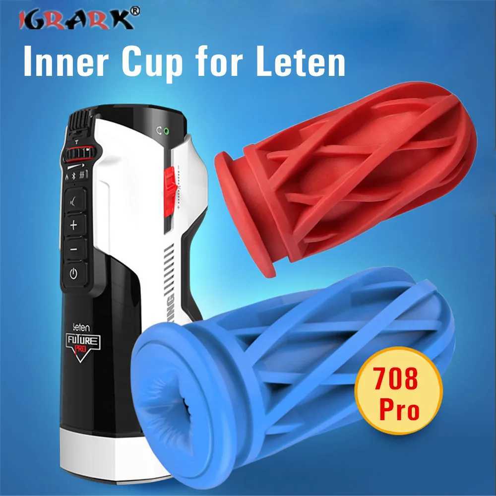 Leten 708 Pro Male Masturbators Aircraft Cup Flexible Internal Vaginal Automatic Sex Machine Accessories Replacement W250218