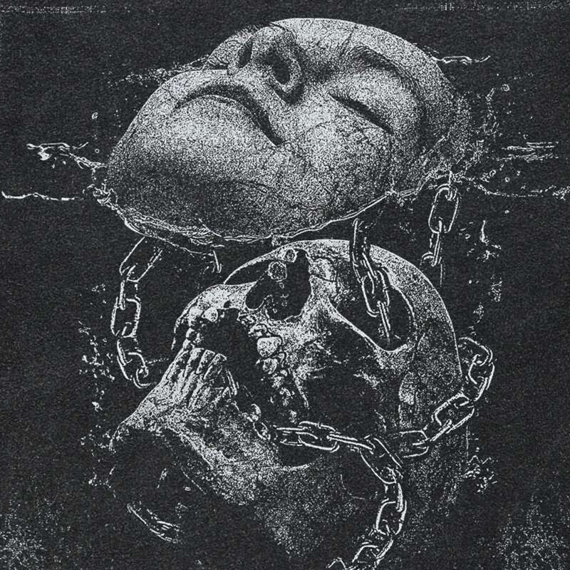 2024 Hip Hop Streetwear Retro Washed Black T-Shirt Men Cracked Face Skull Graphic T Shirt Cotton Tshirt Haruku Tops Tee Unisex