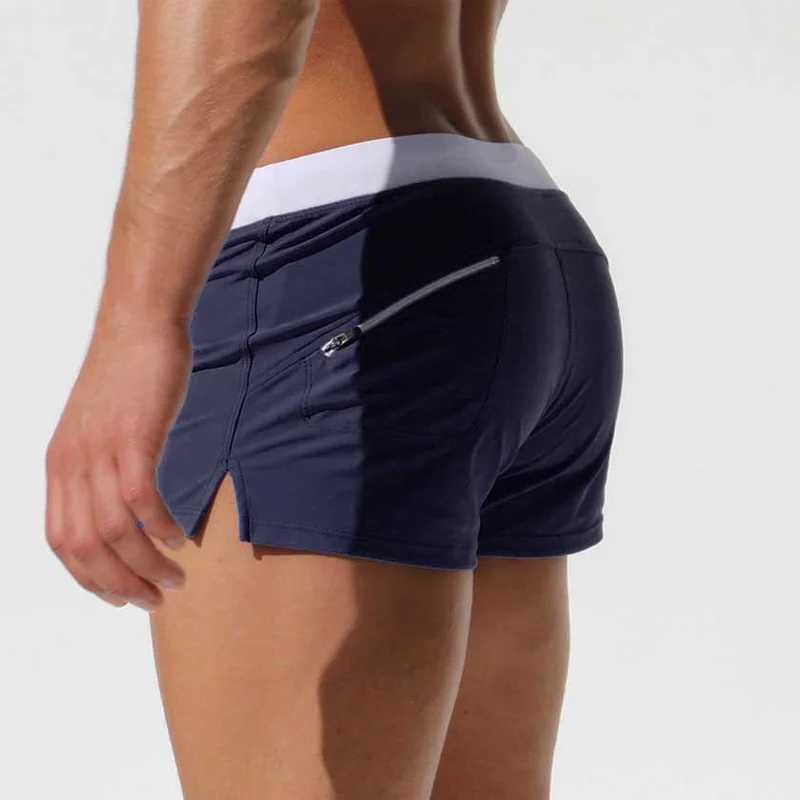 Summer Swimwear Men Swimsuit Boy Swim Suits Boxer Shorts Breathable Swim Trunks Swimming Surf Board Beach Shorts M250218