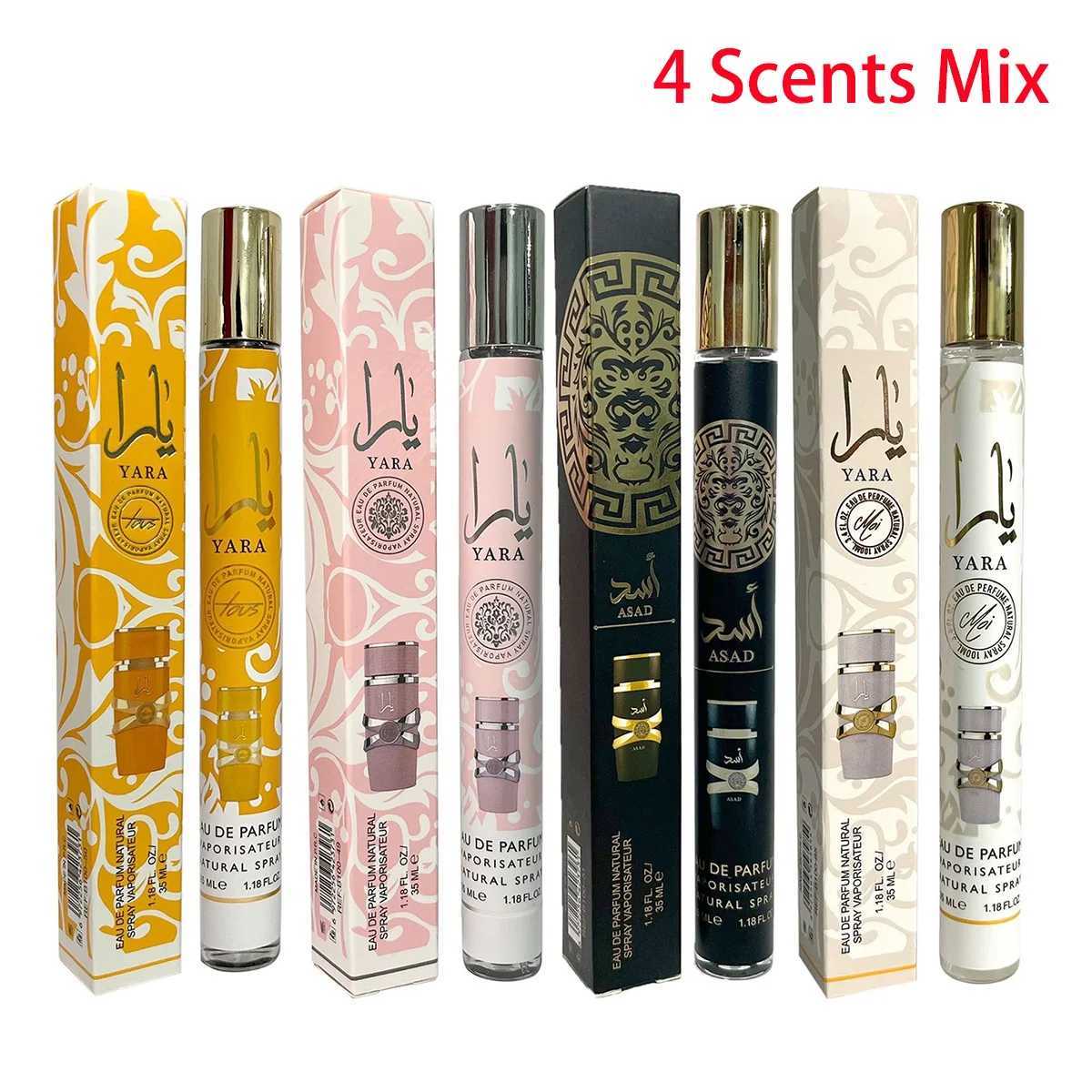 4 pieces 35ml high-quality Arabian Yarra perfume for men and women perfume durable flower perfume Cologne portable perfume W250218