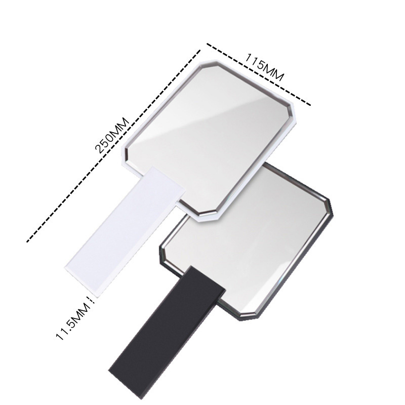 Brand Compact Face Mirrors Classic Handle Mirror For Girl Women With Gift Box Portable Hand Make up Mirror