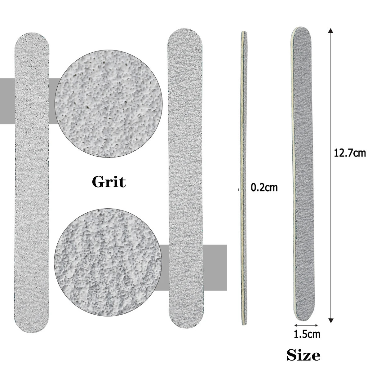 50 Pcs Disposable Zebra Nail Files 100/180 Grit and 50Pcs Pink Mini Nail Buffer Blocks Bundle For Nail Care 250214