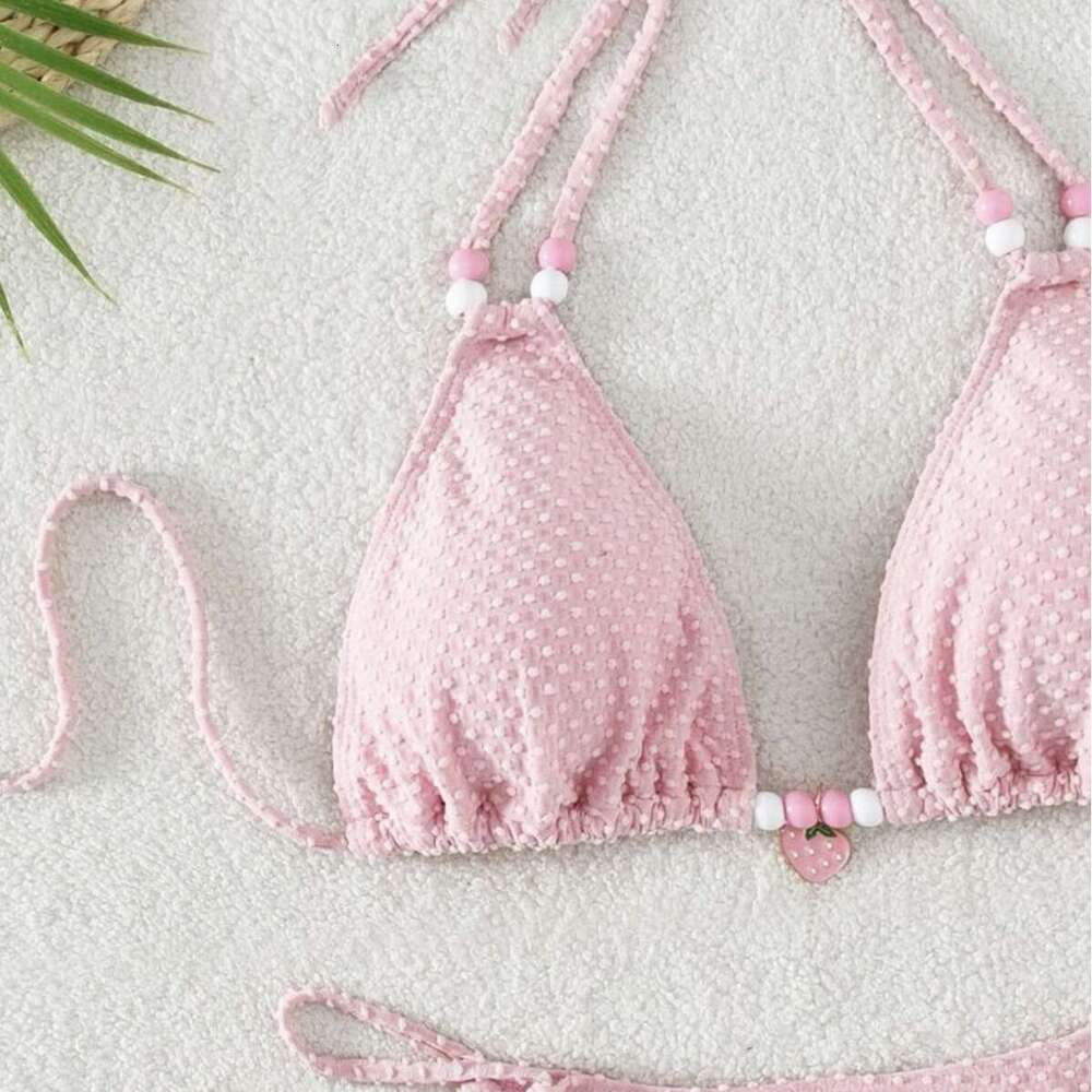 New Sexy Bikini Solid Color Women's Swimsuit Porno Bikini Designer Swimwear Designer Bathing Suits Women Triangle Bikini Holiday One Piece Swimsu