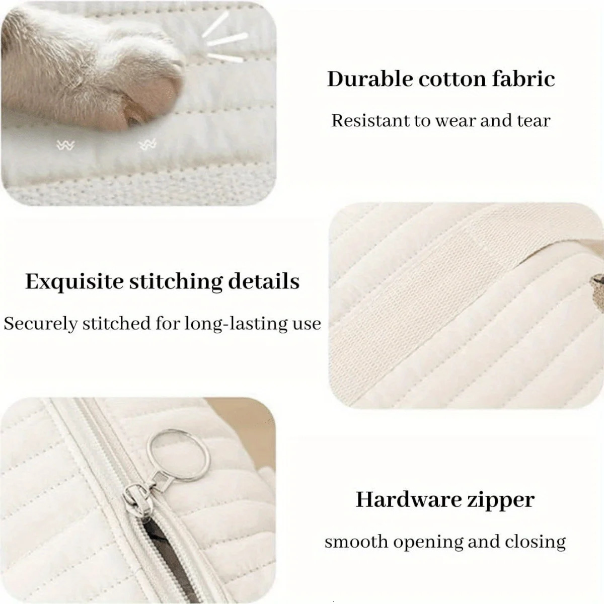 Multi-functional Embroidery Quilted Mommy Bag Diaper Bag Thickened Stroller Hanging Bag Lightweight Durable Boston Mommy Bag 250218