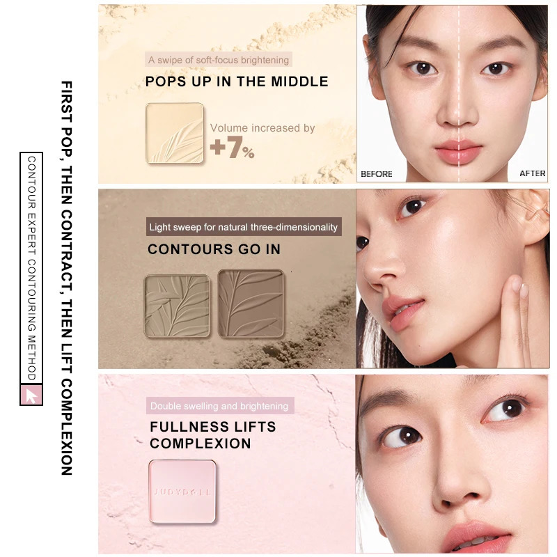 Judydoll Highlight Contouring Palette Facial Comprehensive Contour Palette Matte Highlight Expansion 250214