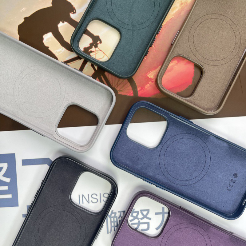2025 Magnetic Suction Animation for iPhone 16 15 14 Pro Max Compatible with MagSafe PU Leather Cell Phone Case With retail package MAX168