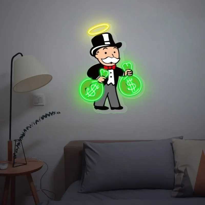 Exclusive cash LED neon lights UV neon lights acrylic art customization LED logo bedroom living room decoration wall art LED neon light decoration Z25