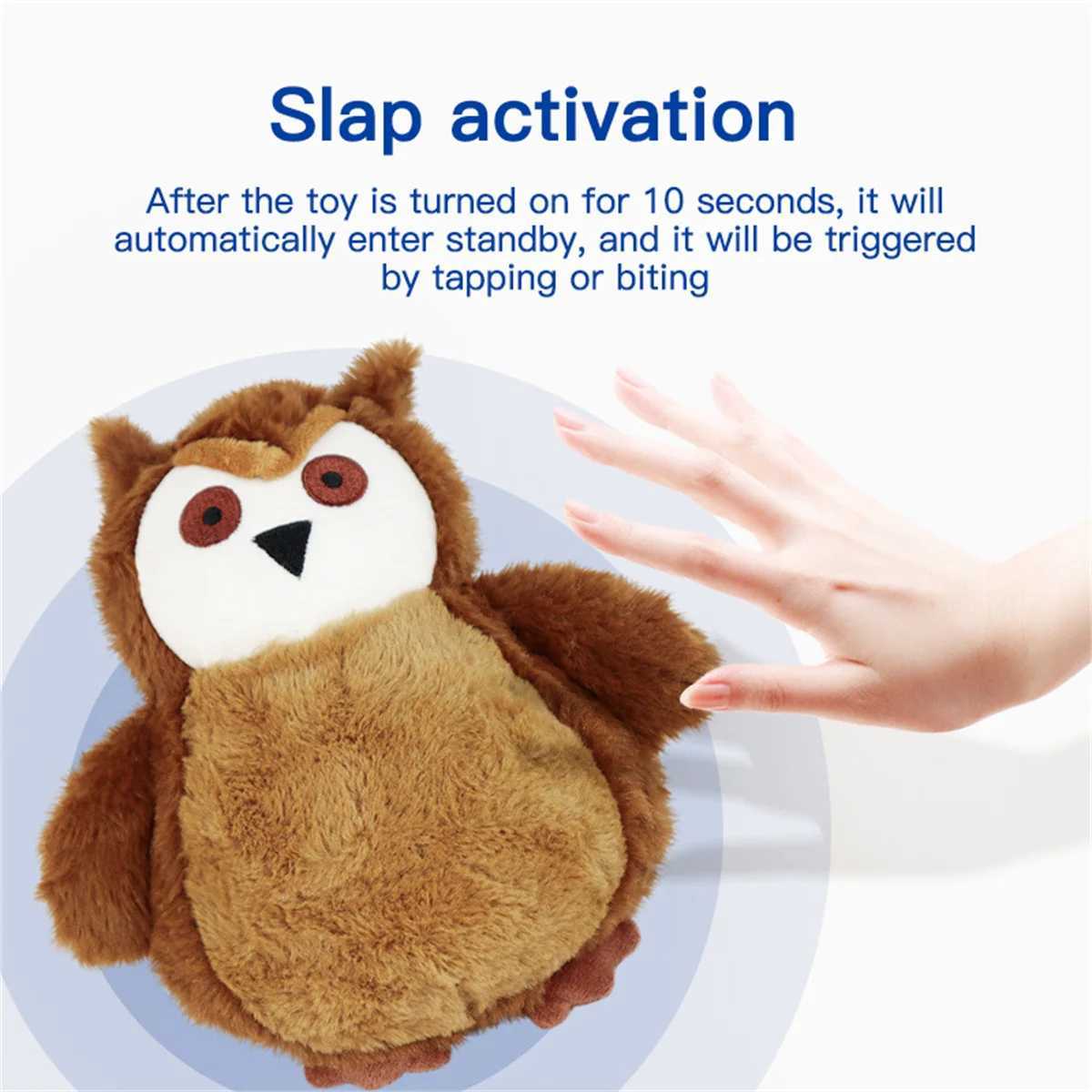 Others Dog Toys Chews Teddy Run Interactive Dog Toys Musical Ball Self Moving BallsChewable Plush Cover USB Rechargeable for Small and Medium Dogs H25