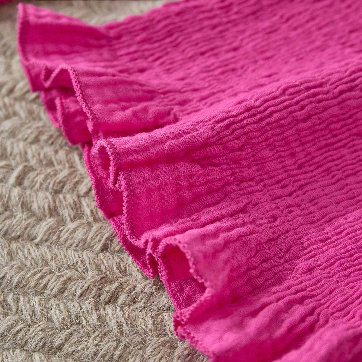 Listenwind 1-6Y Toddler Kid Girl Clothes Set Children Outfits Ruffle Off Shoulder Crop Tops Shorts Summer Holiday Clothing D08 W250218