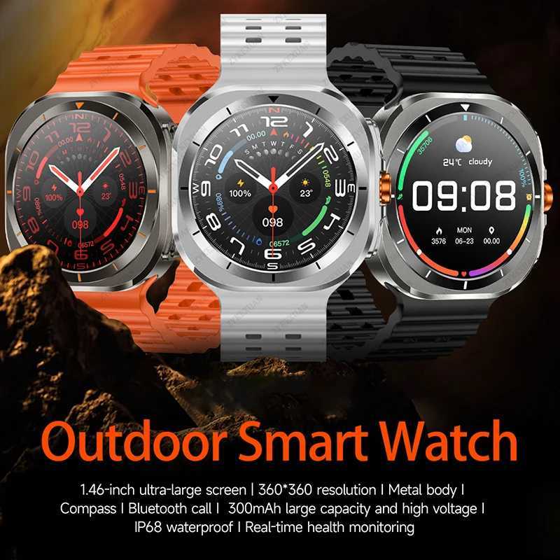 For 7 between GPS Cpass NFC Smart Watch Outdoor Sports Man AMOLED BT Call IP68 Galaxy 6 Upgraded Smartwatch Y250218