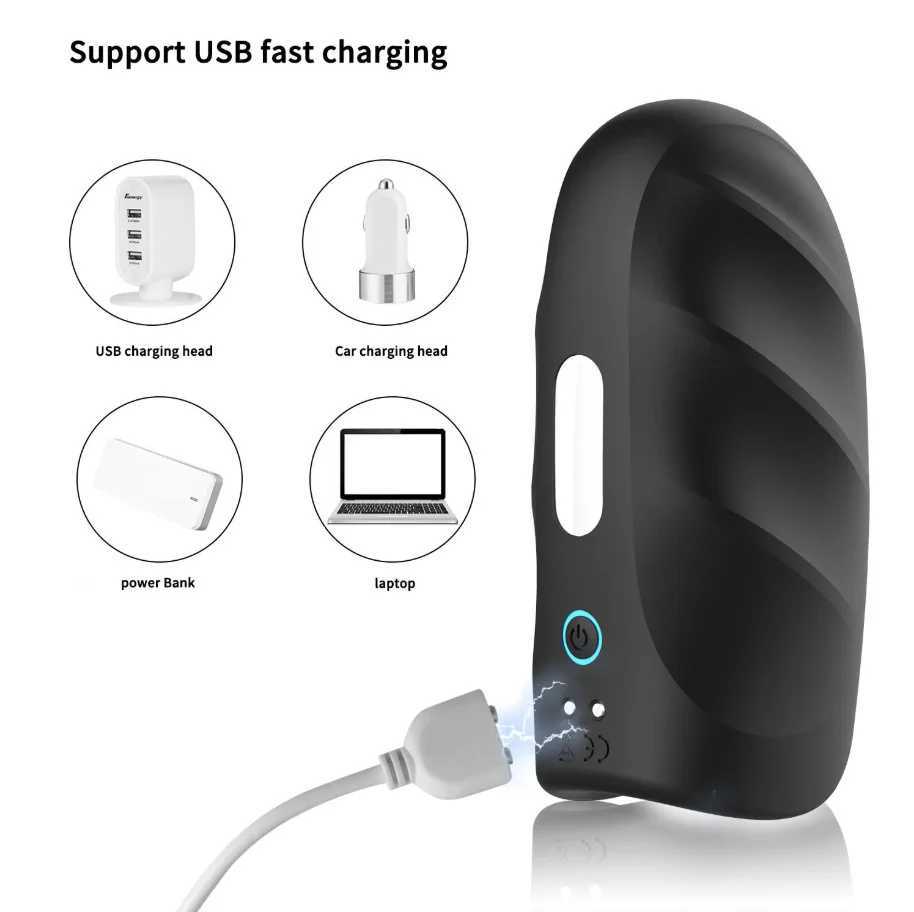 Masturbator Vibration Blowjob Machine 4 Styles Masturbation Cup Sex Toys Adult Goods for Men Masturbate Supplies W250218