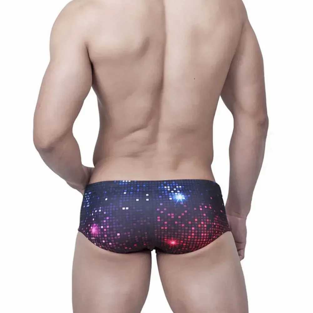 Sexy Swimwear Swim Brief Bikini Boxer Trunks Men Swimsuits Brazilian Cut Bathing Suit Quick Dry Boardshorts Surf Beach Shorts M250218