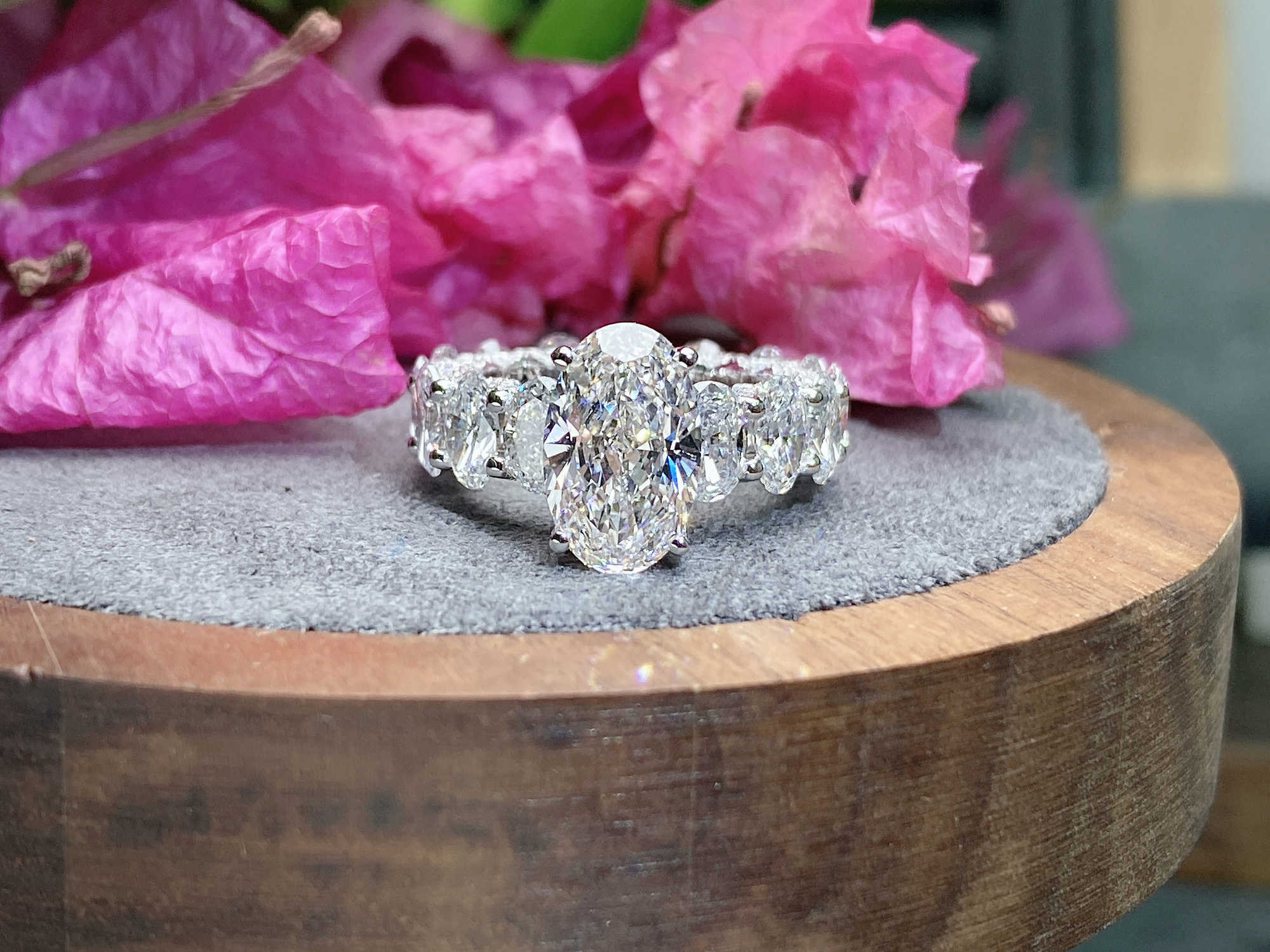 XG factory price Custom lab grow diamond ring 10k 14k 18k solid gold Fine Jewelry rings lab diamond Jewelry