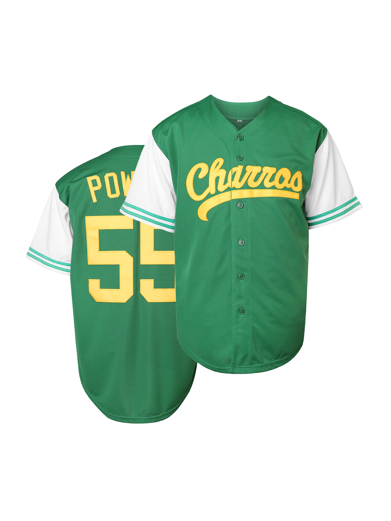 In Stock Mens 55 Kenny Powers Shirt Movie Baseball Jersey Fashion Graphic Print Baseball Shirt Soft, Breathable for Competition, Party, Training