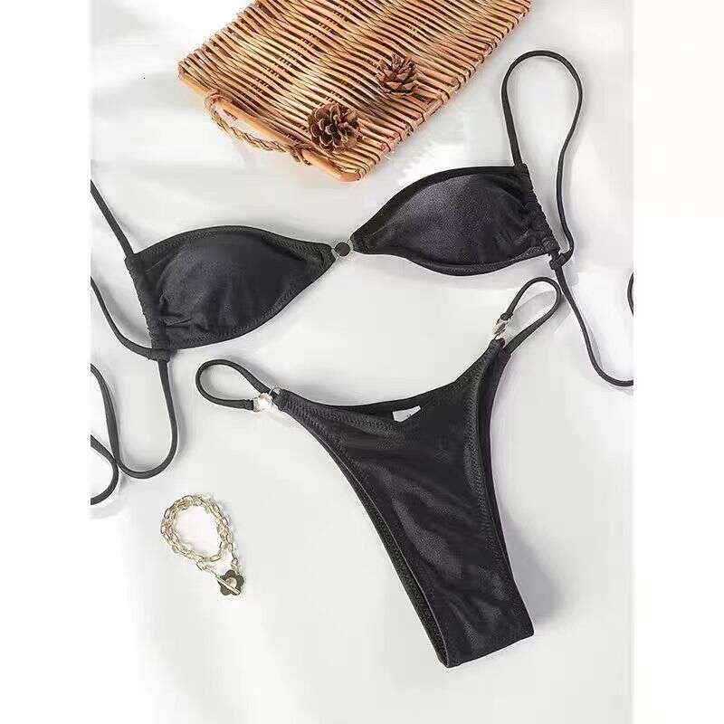 Bikini Quick Drying Nylon Women's Split Body Backless Bikini Sexy Strap Swimsuit Tight Fitting Designer Bathing Suits Women New Arrival New Produ