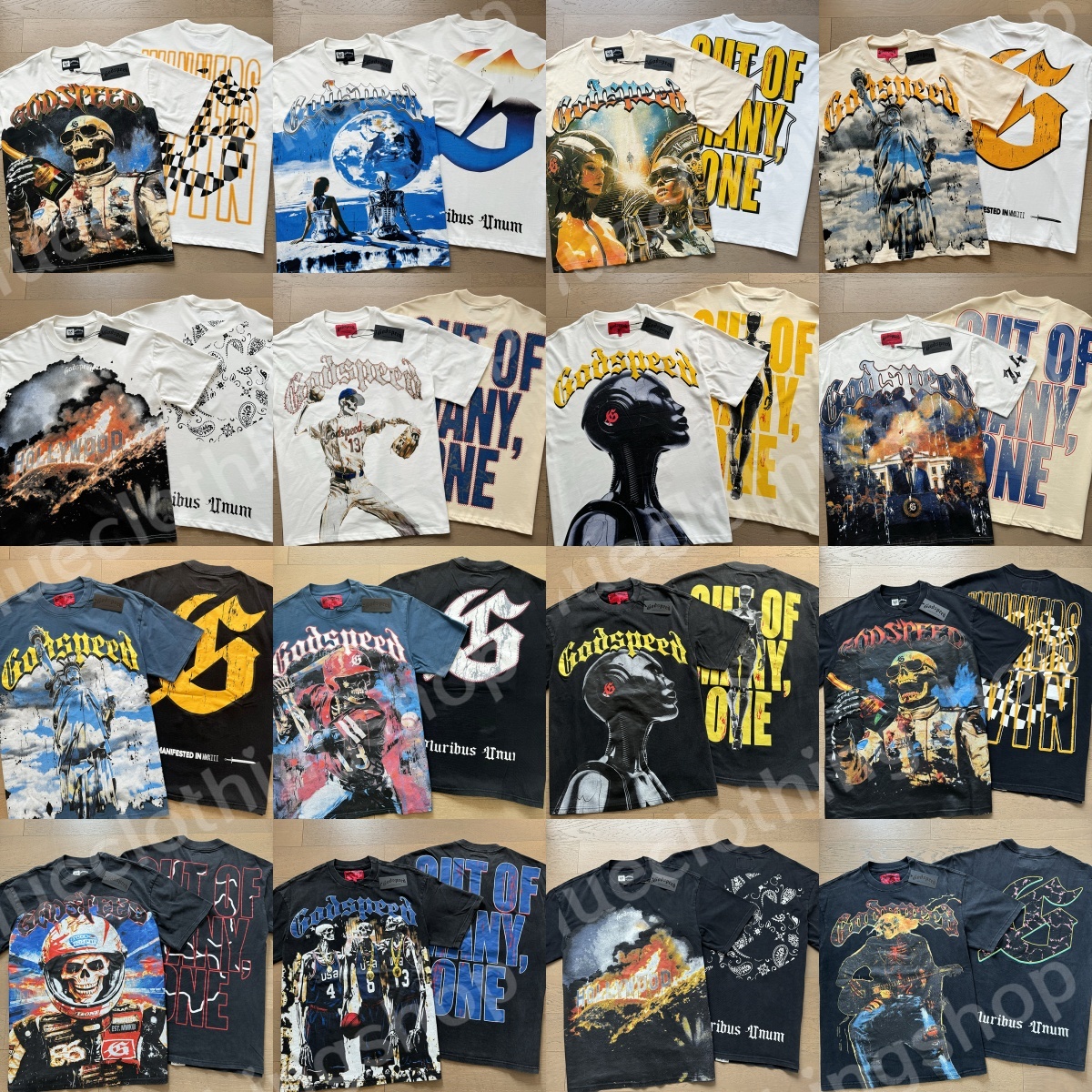 godspeed shirt designer shirt Men t shirt clothe beach hipster fabric cotton Street Fashion colorful graffiti Letter foil all print Vintage washed black tee S-XL