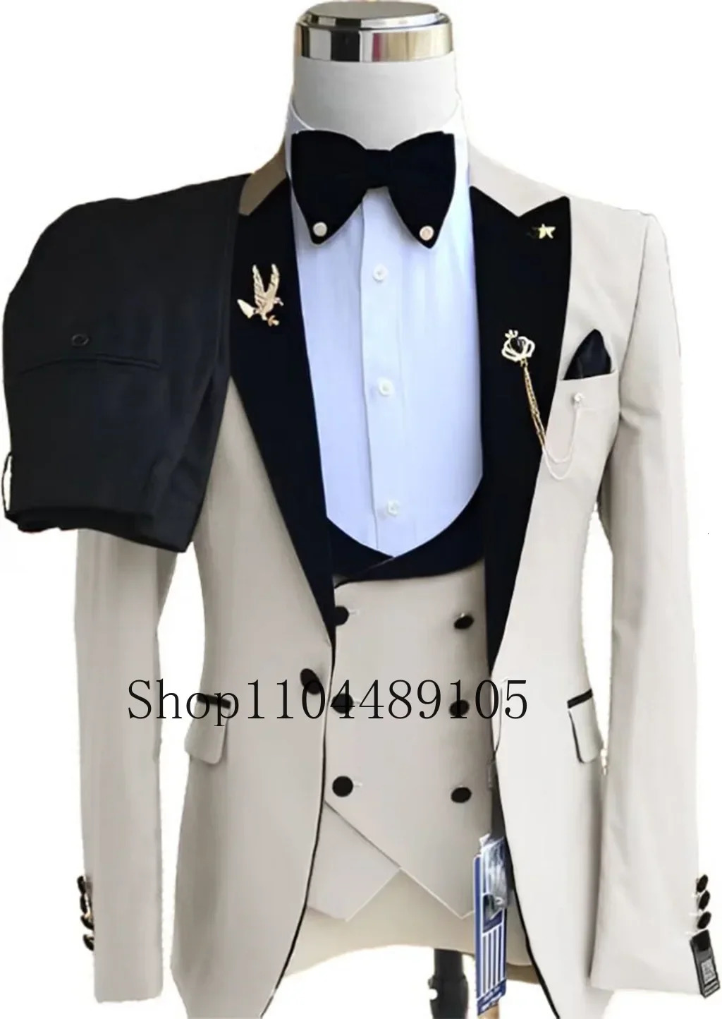 Blazer Elegant Mens Suits3 pieces Blazer Vest And Pants setColorfuldouble-breastedCreative 250213