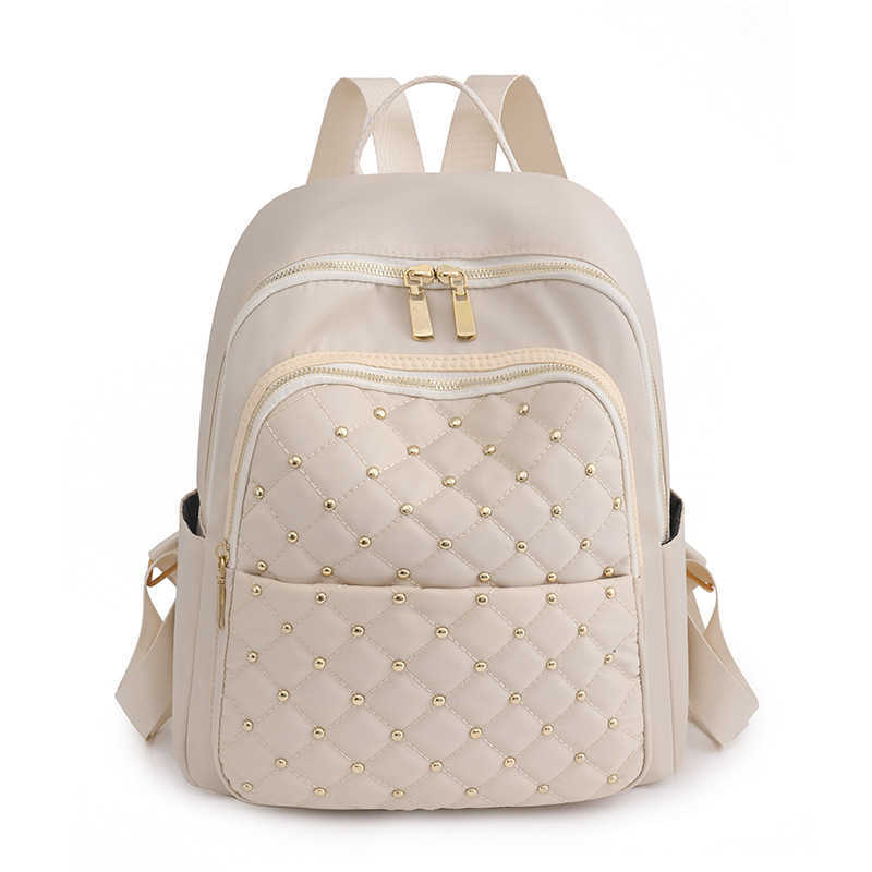 Womens backpack new Fashion white travel backpack casual niche backpack womens bag