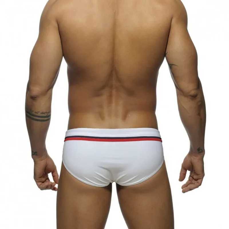 Mens sexy swimsuit bikini trend color blocking swimsuit quick drying swimsuit breathable sports beach shorts surfing swimsuit M250218