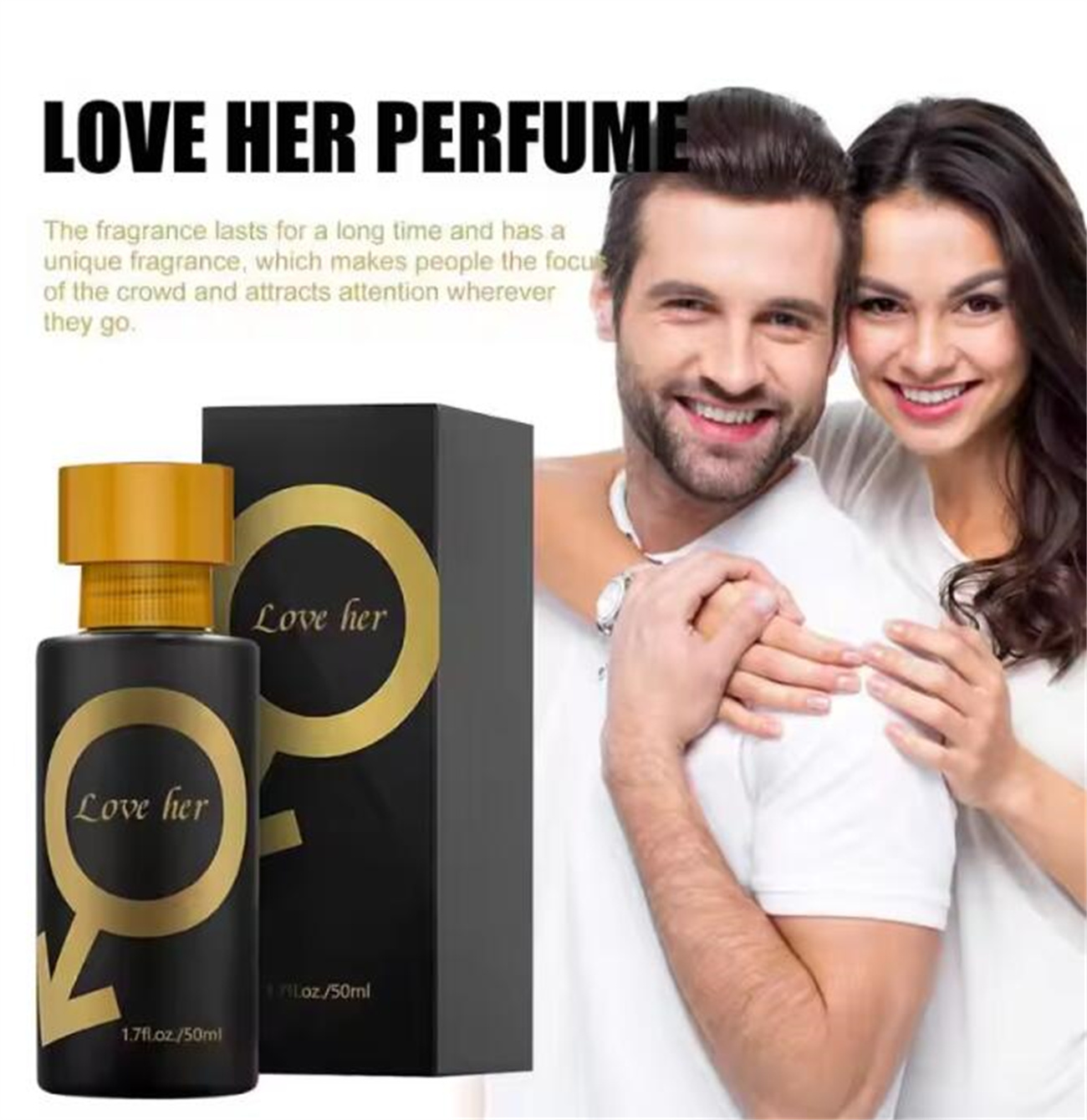 50ML Love Her Lure Her Him Perfume Charm Perfume Intimate Partner Sex Perfume Pheromone Perfume For Men Women Body Spray Fragrance