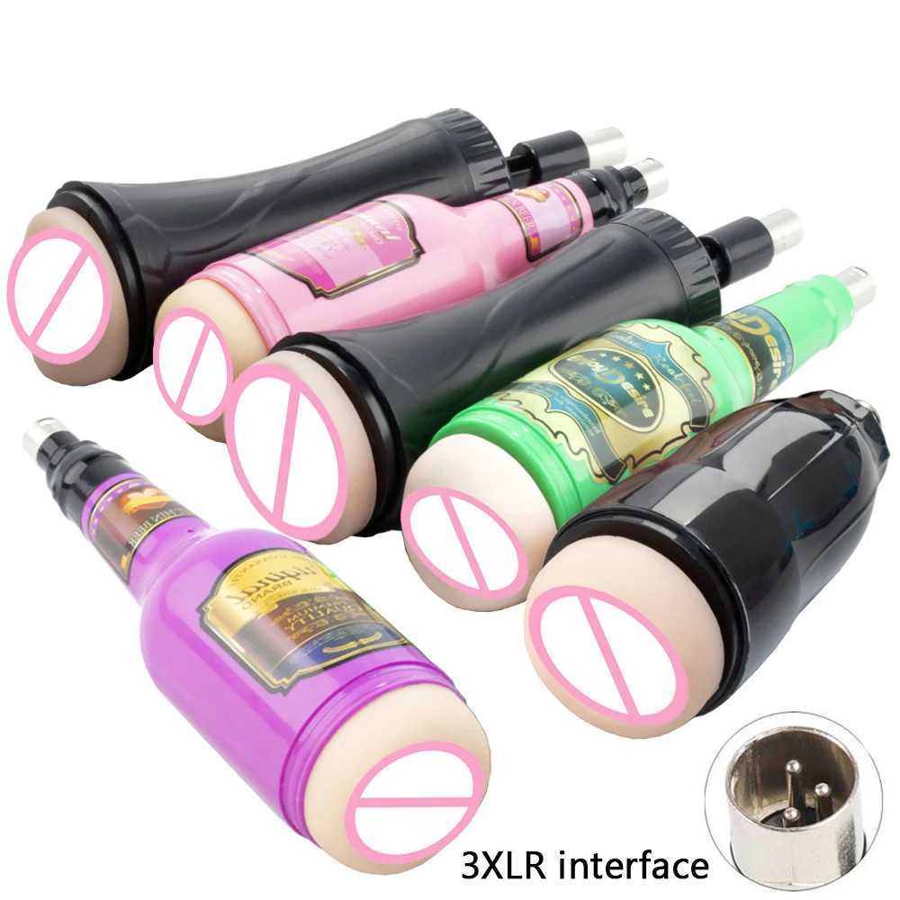 FREDORCH 3XLR Sex Machine Masturbation Cup Attachments vagina anal oral sex cup Accessories Vibration Sex Toys for Men W250218