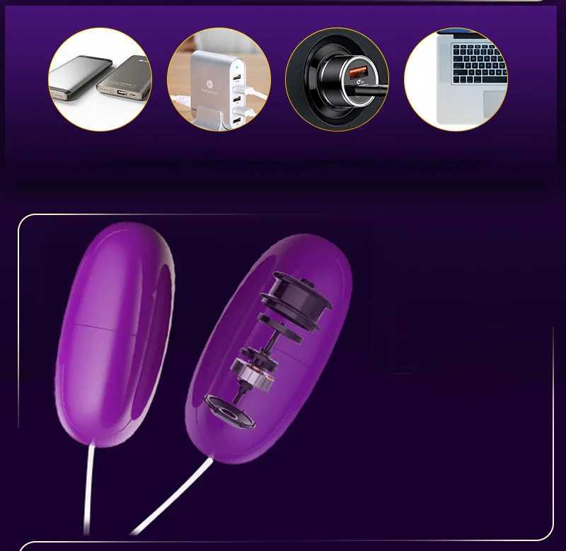 107cm USB Power Jump s Vibrator G-spot Massage Stick Double Masturbation Clitoris Remote control Mini Orgasm Squirt Sex ToysXJ250218