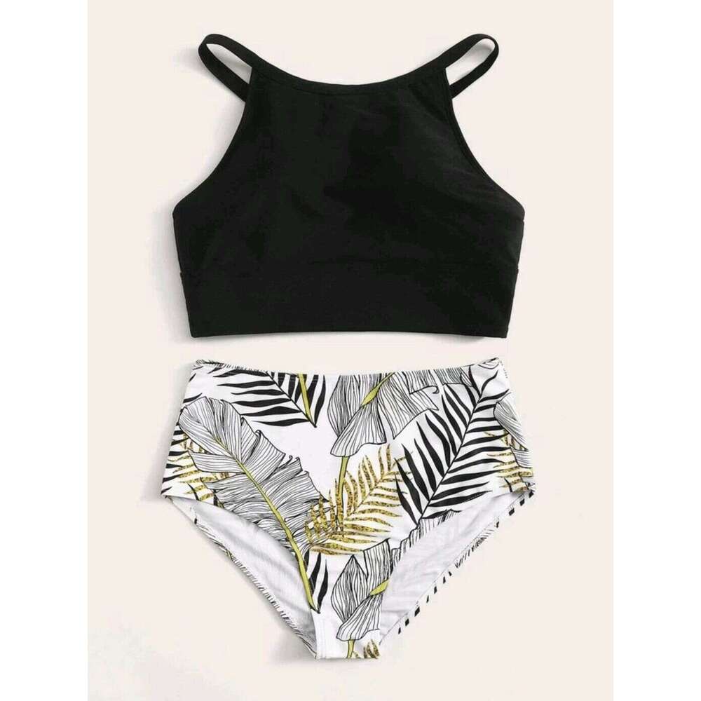 2025 New Sexy Printed High Waist Split Bikini Women's Swimsuit Swimsuit Luxury Swimsuit Designer Swim Swimwear Skimss Designer Swimsuit Women New