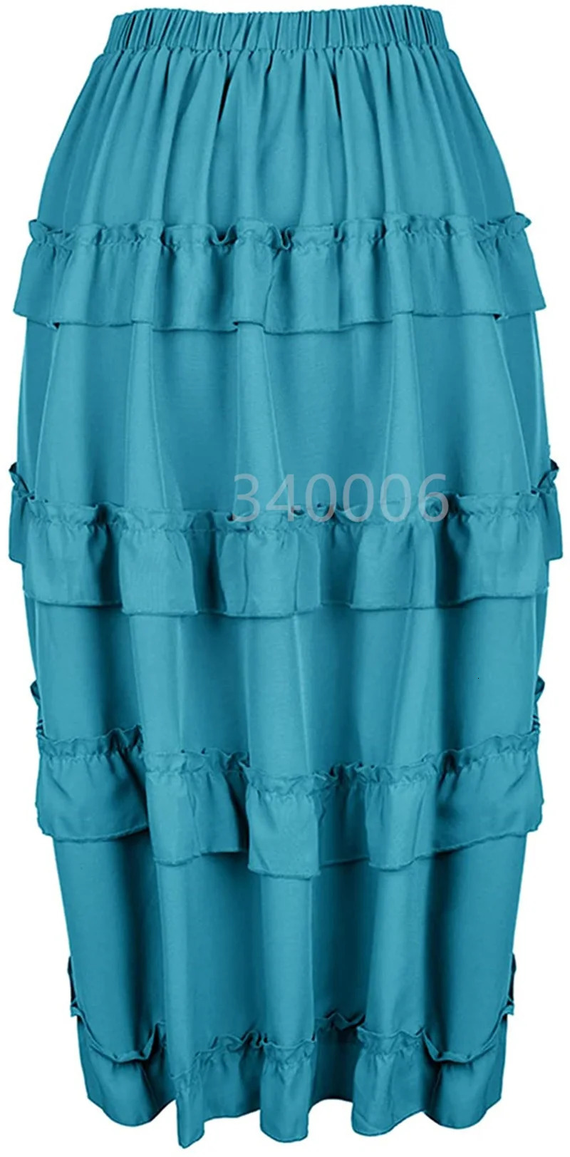 Steampunk Women Skirts Gothic Irregular Shirring Pleated Party Maxi Long Skirt High Low Costumes Punk Sexy Corset Plus Size Red 250213