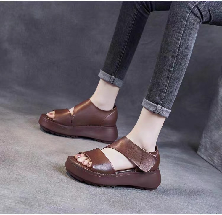 Hook & Loop sandals for women womens slippers slide thick soled black brown white yellow indoor outdoor casual shoes trainers sneakers 2025