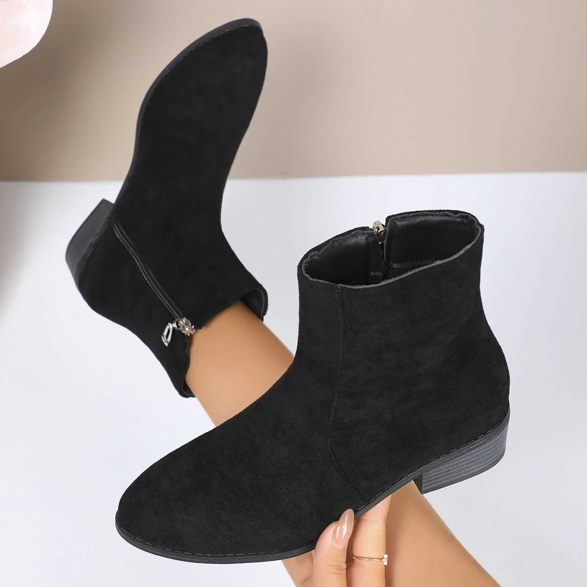 Women Winter 2024 New Elegant Baotou Warm Dress Boots Women Fi Casual Comfortable Outdoor Ankle Boots Shoes for WomenXJ250217