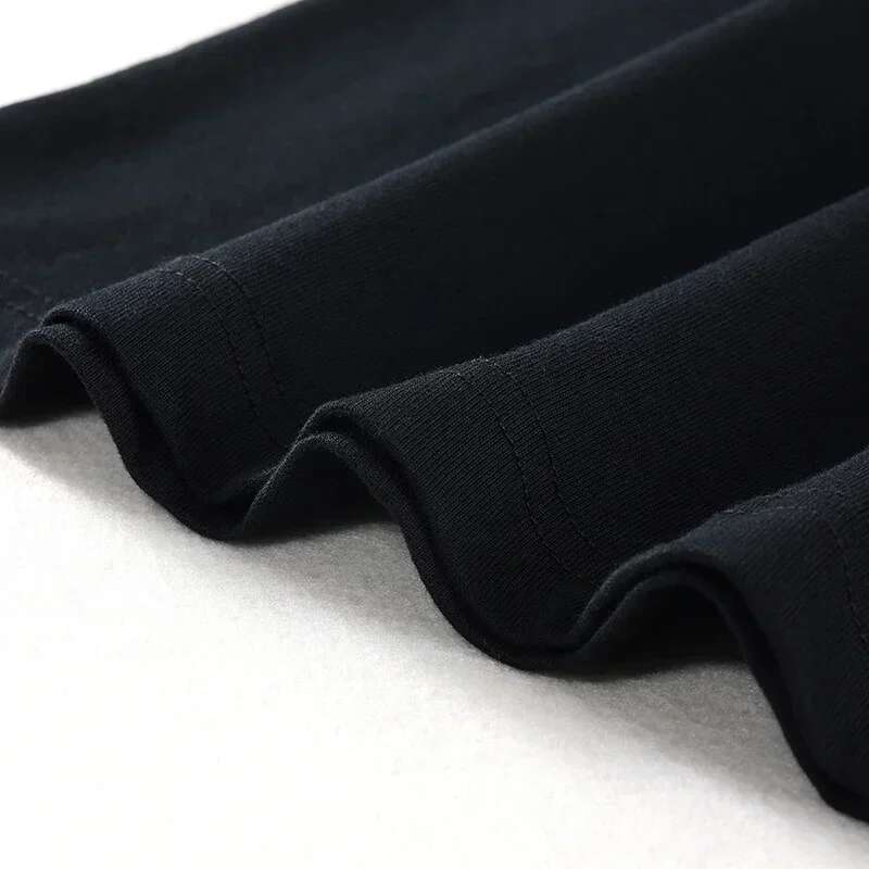 2024 T-Shirt Streetwear Way To Heaven Graphic T Shirt Cotton Hipster Men Tshirt Unisex Tops Tees Black Hip Hop