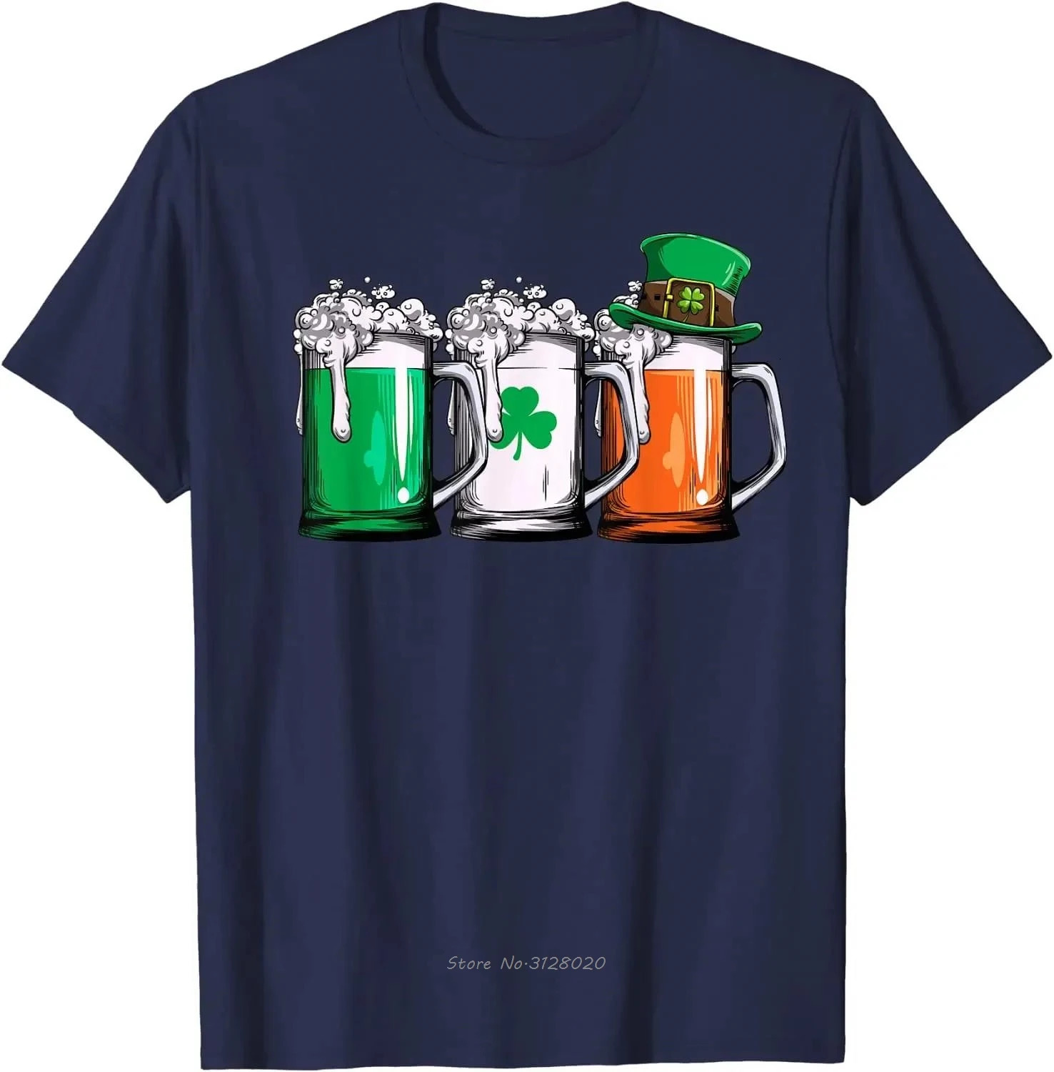 Irish Beer Ireland Flag St Patricks Day Men Women Leprechaun T-Shirt Cotton Oversized Tshirt Fashion Casual T Shirt Tops Tees 250217