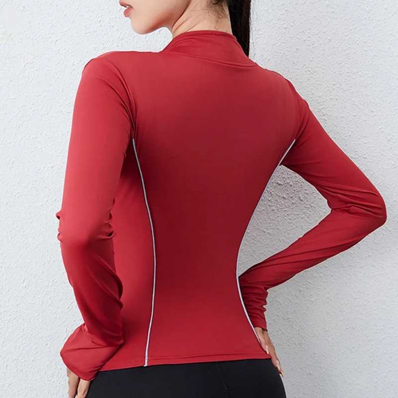 Active Shirts Tees Cloud Hide Slim Fit Sports Jacket for Women XXL Long Slve Shirts Gym Coat Running Fall Winter Workout Zipper Top H25218