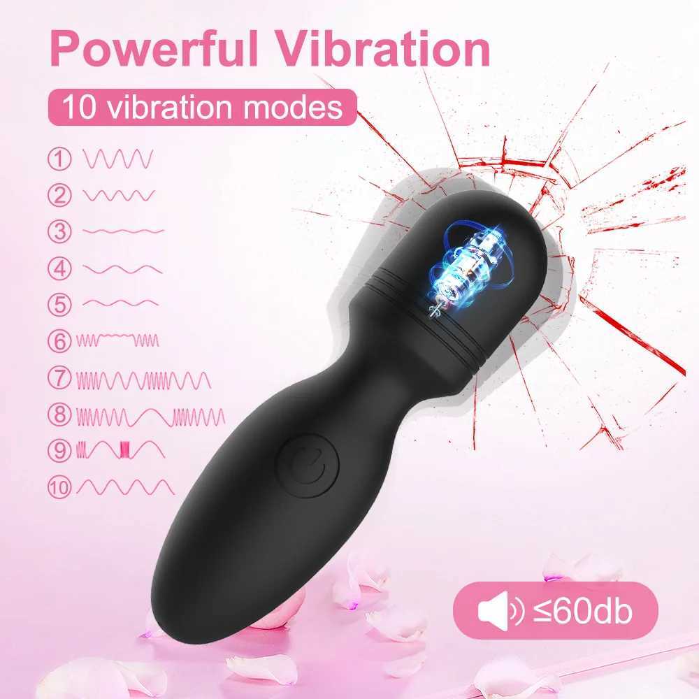 Mini massage stick electric massage stick silicone material 10 frequency USB charging convenient to carryXJ250218