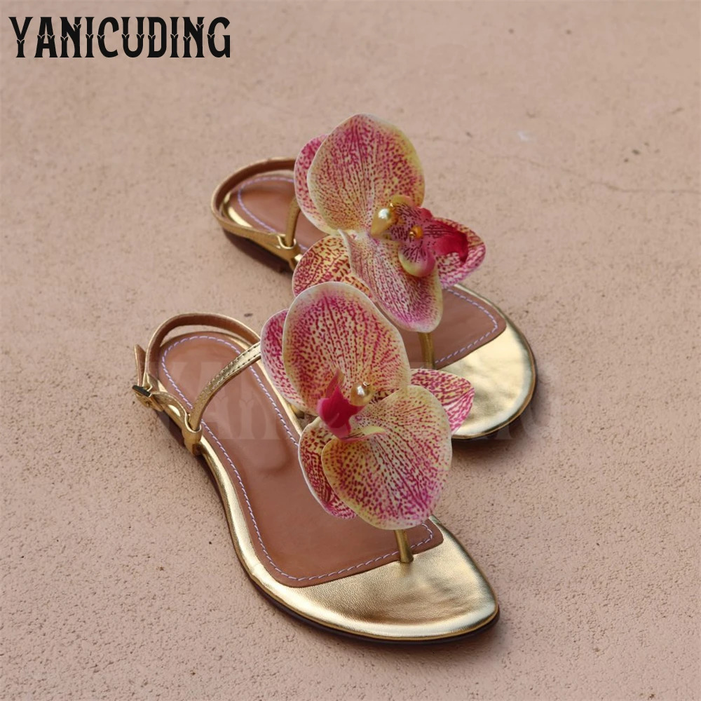 Floral Collection Sandals Multicolor Silk Flowers Beach Vacation Sandals Fashion Style Custom Ankle Strap Stiletto Women Sandals 250214
