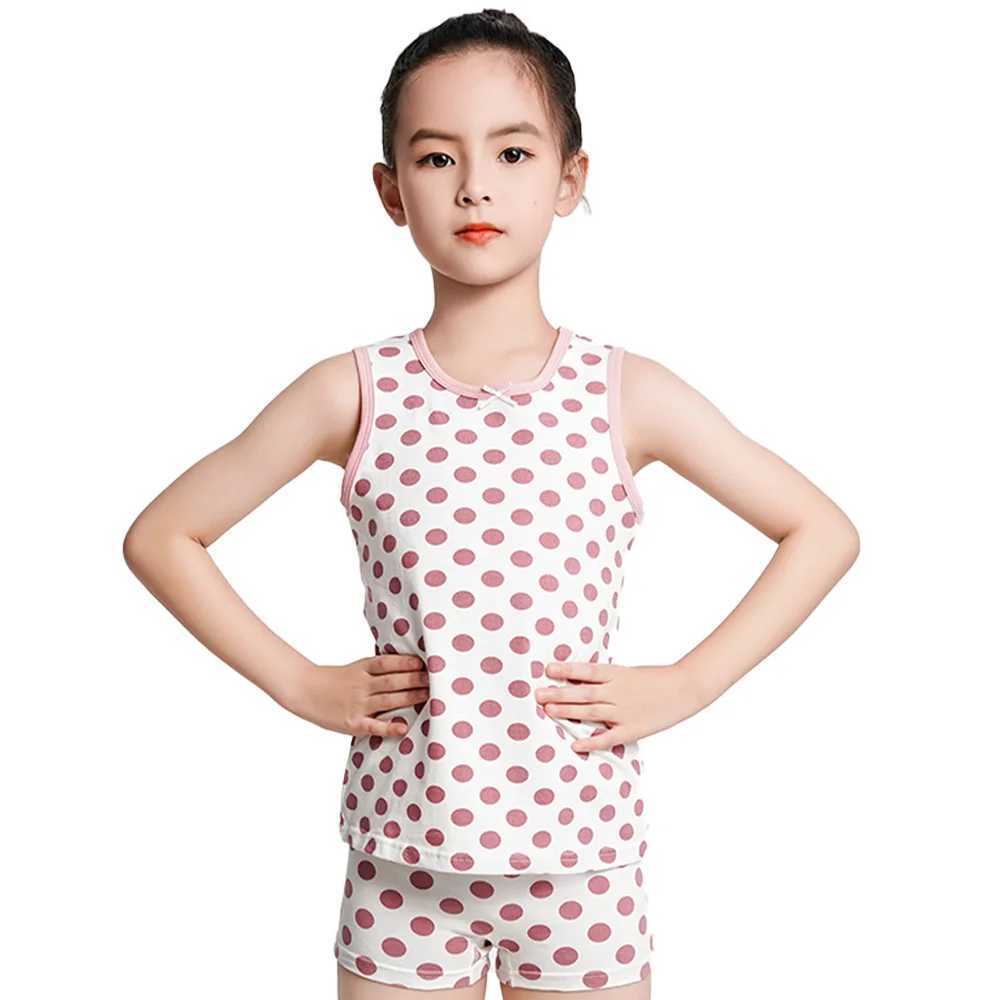 4pcs Children Sets Kids Clothes Girls Vest Suit Summer Childrens Clothing Baby Cotton T-Shirts Shorts Tank Top Sleeveless 3-8T W250218
