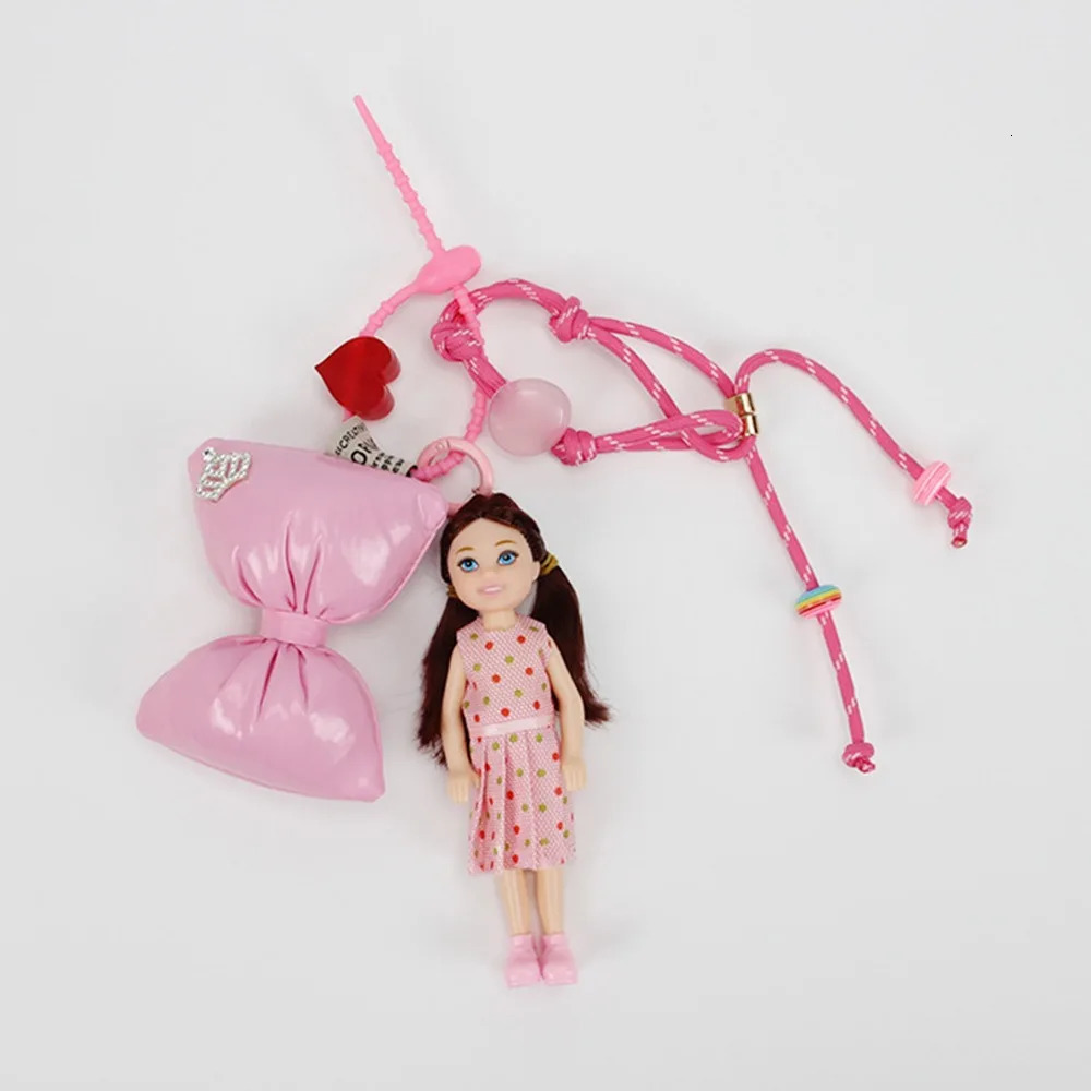 Cute Doll Pendant Hanging Backpack Ornament DIY Change Clothes Bag Charm Car Key Ring Bag Decoration for Doll 250214