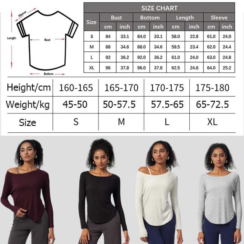 Active Shirts Tees Long Sleeve Shirt Women Solid Color Lightweight Running Top Loose Breathable Quick Dry Gym Blouse Female Sportswear H25218