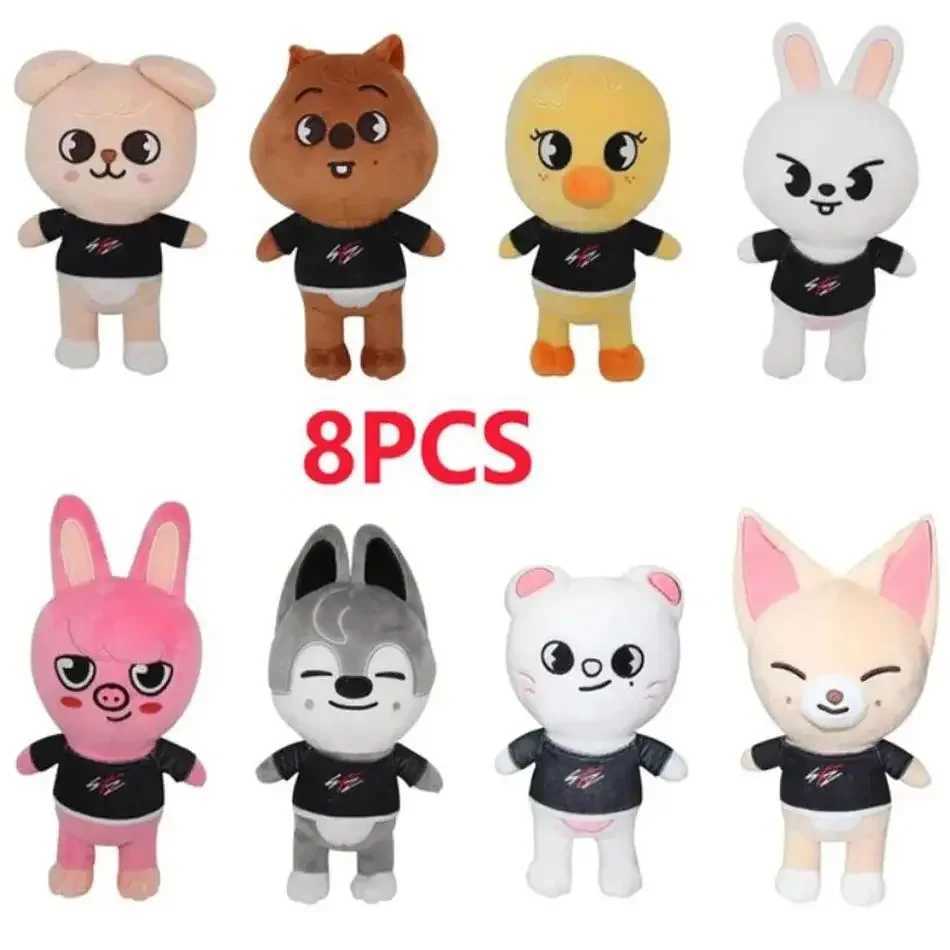 Skzoo 25cm Kpop Stuffed Animal Plushies Stay Plush Doll Toys Kaii JYP Adults KZ Fans Keychain Pendant Kid GiftXJ250218
