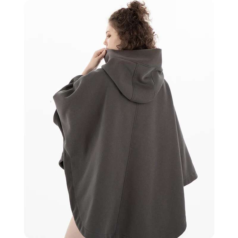 Unisex Autumn Irregular Functional Hoodie Zipper Cape Pullover Men's Clothing Haruku Hooded Sweatshirt High Street Streetwear