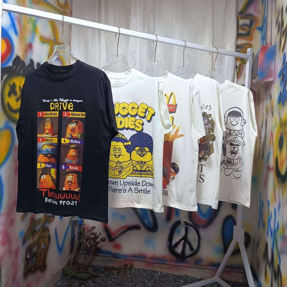 Meichao High Street Fun Pattern Short Sleeve Top for Summer