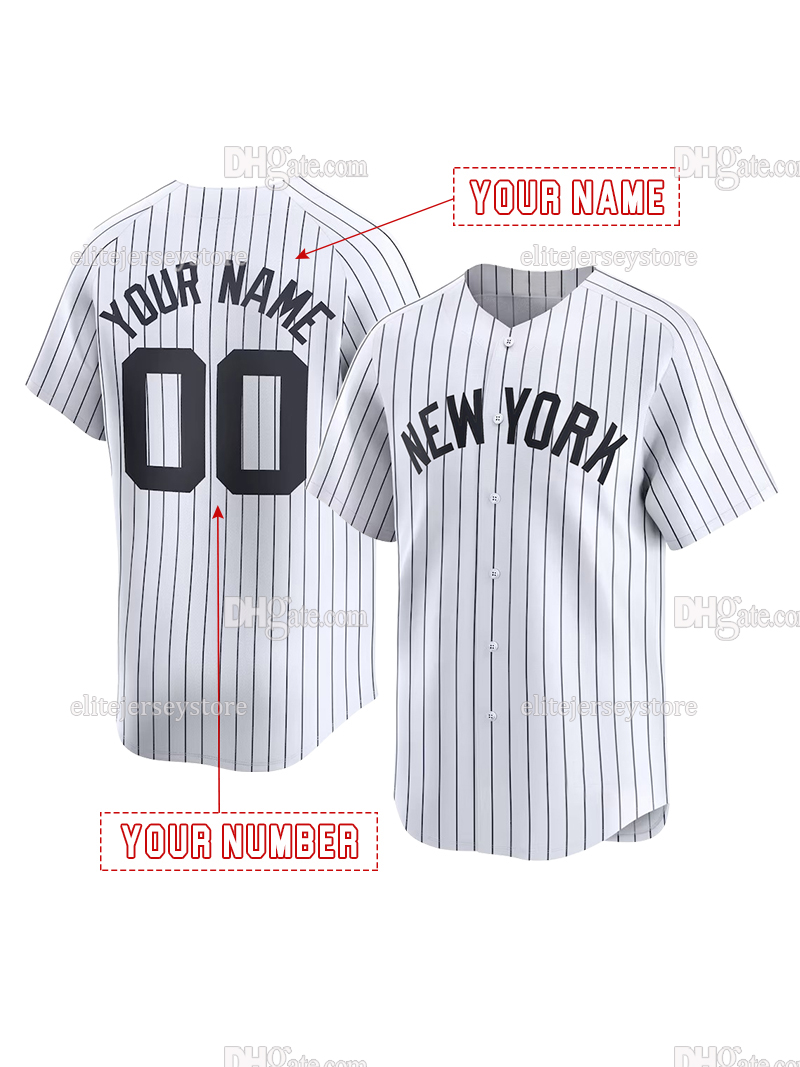 Personalized Custom Baseball Jersey 99 Aaron Judge Bellinger Volpe LeMahieu Wells Stroman Fried Cole Embroidered Letter Number Design