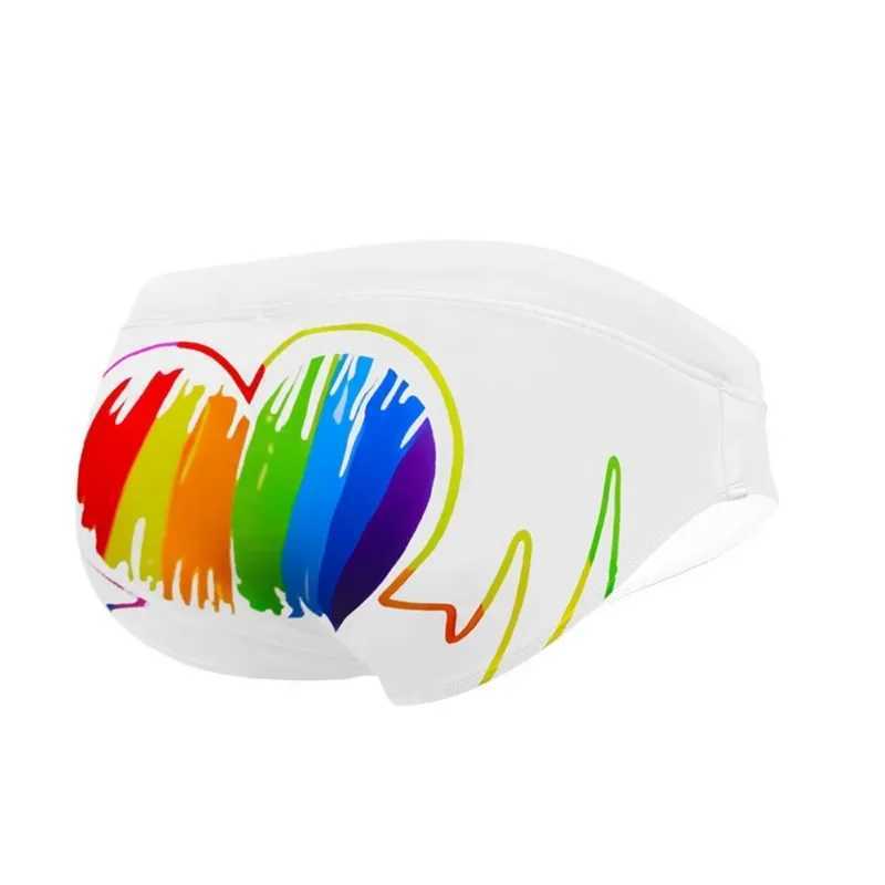 Sexy Low Waist Mens Swim Briefs Underpants Summer Quick Drying Breathable Sexy Swimming Trunks Bikini Gay Surf Beach Shorts M250218