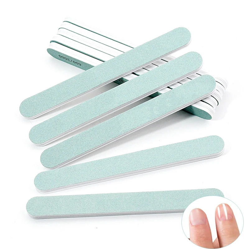 50/100Pcs Nail Buffers Blocks With Different Grits 600 3000 Sanding Nail Art Tips Tool File Washable Accessories Manicure Buffer 250214